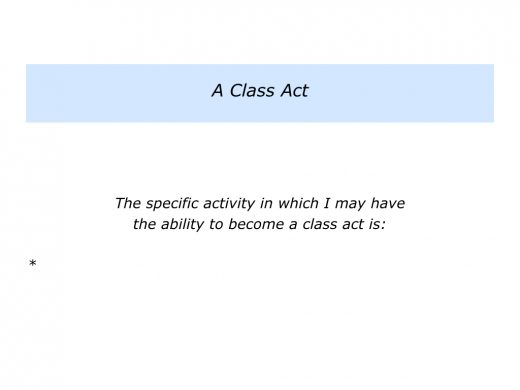 Describe how you act in class how to behave with classmates